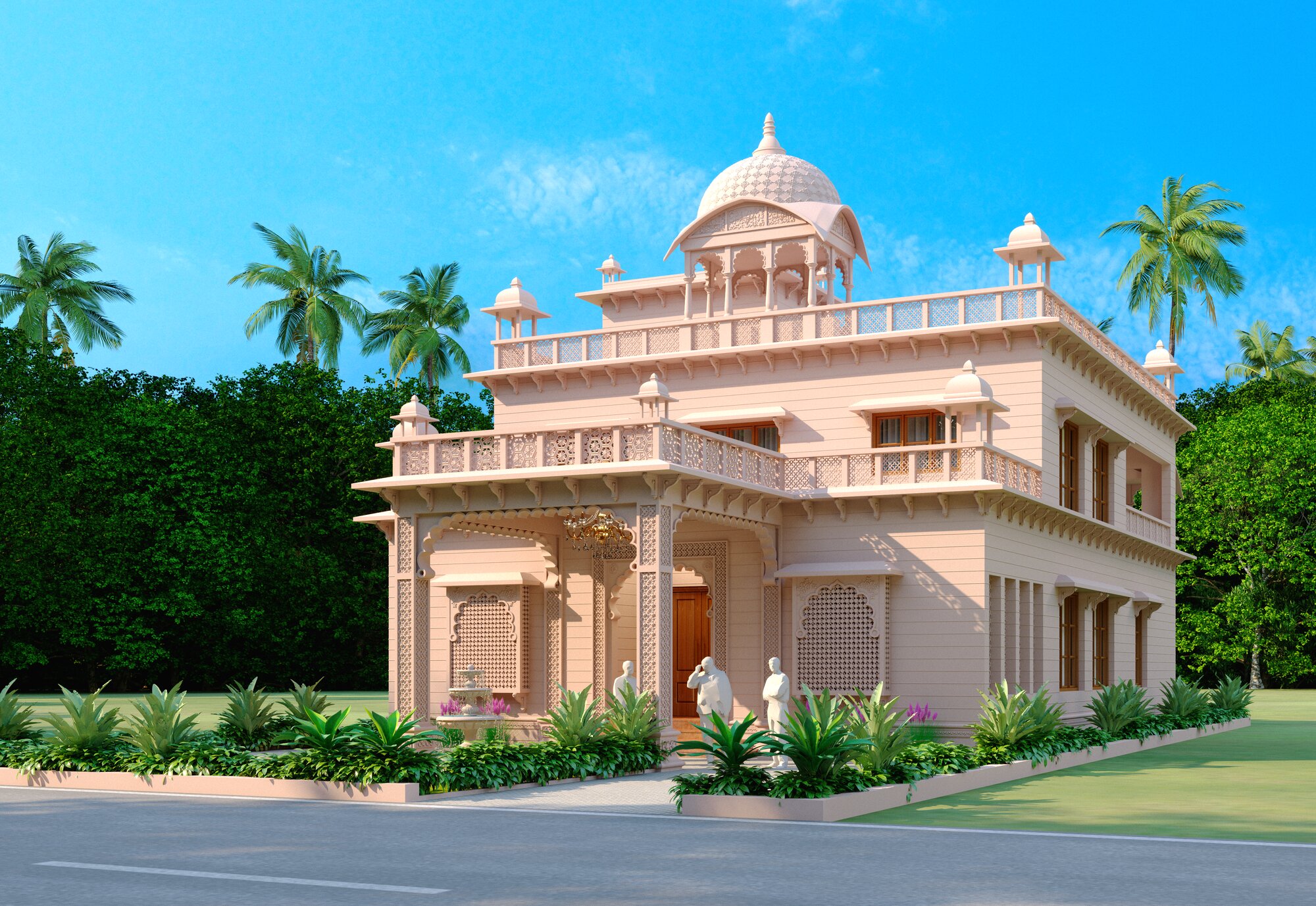 Front elevation of Sugandhini Royal Palaces